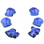 Set protectie complet, genunchiere, cotiere, incheieturi, culoare albastru, model CSP01